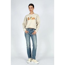 Lee Cooper Susie Yüksek Bel Normal Kesim Düz Paça Spencer Kadın Jean Pantolon