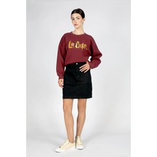 Lee Cooper Rita Kadın %100 Pamuk Jean Etek Siyah