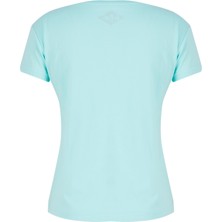 Lee Cooper Elisa Kadın %100 Pamuk Bisiklet Yaka T-Shirt Mint