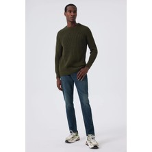 Lee Cooper O Yaka Regular Fit Haki Erkek Kazak 241 Lcm 241033 Albert Hakı