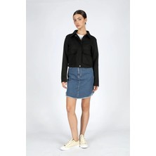 Lee Cooper Poem Kadın Nubuk Mont Siyah