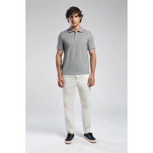 Lee Cooper Zarse Normal Bel Konik Kesim Daralan Paça %100 Pamuk Ekru Erkek Pantolon