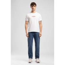 Lee Cooper Rico Yüksek Bel Normal Kesim Düz Paça Mavi Erkek Jean Pantolon