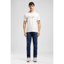 Lee Cooper Rico Yüksek Bel Normal Kesim Düz Paça Mavi Erkek Jean Pantolon