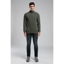 Lee Cooper Luke Erkek Dik Yaka Sweatshirt Yeşil