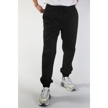 Lee Cooper Jogger Orta Bel Rahat Kesim Bilekte Lastikli Paça Siyah Erkek Pantolon