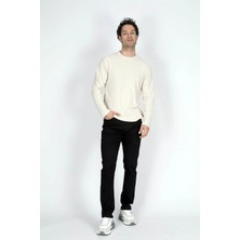 Lee Cooper Jack Erkek Slım Dar Kesim Yüksek Bel Dar Paça Jean Pantolon Siyah
