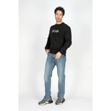 Lee Cooper Jeffrey Erkek O Yaka Sweatshirt Siyah