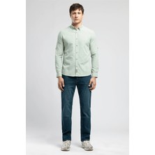 Lee Cooper Darell Erkek Slim %100 Pamuk Klasik Yaka Gömlek Çağla Yeşili