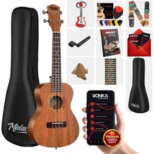 Midex CT-24MC Set Maun Concert Ukulele (Capo Metod Nota Sticker Askı Pena)