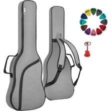 Midex CS-39 Klasik Gitar Soft Case Gigbag Kalın Çanta Kılıf Gri Menşei CN Hediyeli Pena