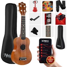 Midex UKX-233M Kahverengi Concert Ukulele (Askı Çanta Metod Pena)