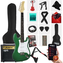 Midex AGE-80GR Amfili Full Elektro Gitar Seti 4/4 Yetişkin 39 İnç Green