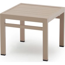 Erinöz Asos Şezlong Sehpası - Kum Rengi