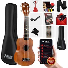 Midex UKX-901M Brown Soprano Ukulele (Askı Çanta Metod Pena)