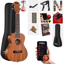 Midex SP-21MC Set Maun Soprano Ukulele (Case Tuner Metod Askı Pena)