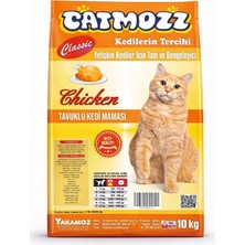 Catmozz  Classic Tavuklu Yetişkin Kedi Maması 10 KG