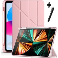 M.tk moveteck iPad Air 11 M2 M3 M4 Çip Air 4. /5. /6. /7. Nesil Kılıf Katlanır Kalem Bölmeli Uyku Modlu Tri Folding Kapak