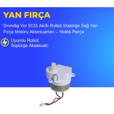 Ümit Maker Grundig Vcr 9131 Akıllı Robot Süpürge Sağ Yan Fırça Motoru Aksesuarları – Yedek Parça