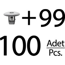 İnnovareauto Honda Civis, Odyssey Için Davlumbaz Klipsi- 100'LÜ