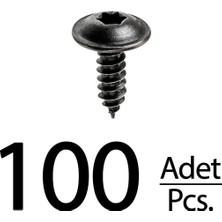 İnnovareauto Renault Peugeot Citroen Skoda Fiat Seat Için Torx (Tork) Vida Klips - 100 Adet