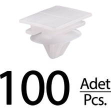 İnnovareauto Renault Kango I Clio Için Bagaj Kapak Dış Kaplama Agrafı Klips - 100 Adet