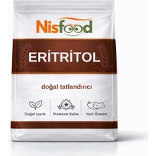 NisFood Glutensiz Eritritol Doğal Kalorisiz Tatlandırıcı - 100 gr