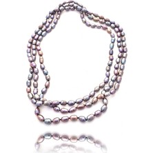 Stoneage Dolama Siyah İnci Aşk Kolye Kadınlar İçin Özel Tasarım İnci ve Maden Kullanımı