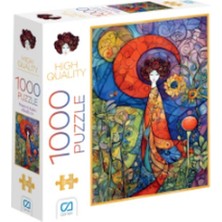 Pelerinli Kadın Puzzle 1000