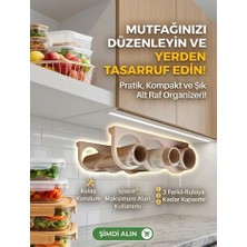 Plasfire Mutfak Dolap Içi Rulo Tutucu beyaz Renk (Aliminyum Folyo,pişirme Kağıdı) 3 Lü Bölmeli