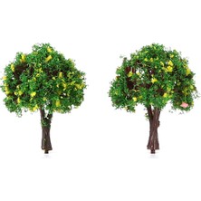 Del Rey 4,0 cm Ağaç 1/200 Ölçekli 2 Adet Maket Aksesuarı Gerçekçi Tasarım