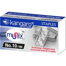 Kangaro Zımba Teli Küçük No:10 1M Metalik 10-1M MTL (20 Paket)