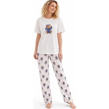 Pemilo Kadın 1905-12 Kısa Kol Oslo Pijama Takıı