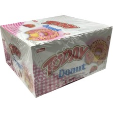 ELVAN Today Donut Çilekli Kek 24 Adet