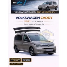 Sunplex Volkswagen Caddy 2021 - 2026 Cam Rüzgarlığı Takım 2 Li Takım Rüzgar Kesici Yağmur Önleyici