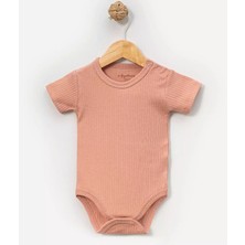Angeltouch Pamuklu Kız Erkek Bebek Body Atlet Kısa Kol Penye Renkli