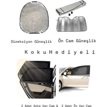 Markaflex  6 Parça Araba Güneşlik Set Yan Cam Perde Güneşlik Sineklik Araç Içi Güneşlik