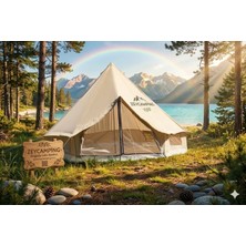 Zeycamping 3x3 Kanvas  Kamp Orman Şantiye Dağcılık Çadırları Koruma Brandası  + Soba Adaptörü