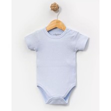Angeltouch Pamuklu Kız Erkek Bebek Body Atlet Kısa Kol Raporlu Renkli