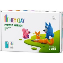 Hey Clay Yaratıcı Kil Seti - Wolf, Fox, Squirrel