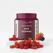 Collagen Forte Platinum Kadınlar Için Saç Vitaminleri, 60 Gummies 120G, Biotin, Folik Asit, Saçlarınıza Güzellik Desteği
