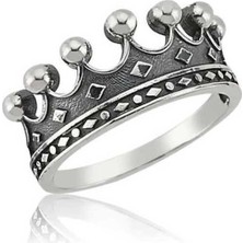 Pazarcan Gümüş Kral Tacı Yüzük