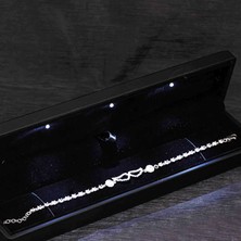 Pazarcan Gümüş Işıklı Kutulu Melek Kanadı Kadın Bileklik