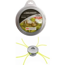 Johnser Motorlu Tırpan  Çok Fonksiyonlu Ot Çim Biçme  - Universal +  Ibeltech 3.5 mm Çelik Telli Güçlendirilmiş Profesyonel Tırpan Misinası (28 Metre) – Yoğun Ot & Çalı Temizliği Için Dayanıklı Set