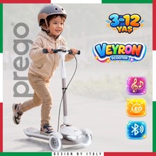 Prego Veyron Bluetoothlu Müzikli Işıklı Çocuk Scooter Katlanabilir - Yükseklik Ayarlı