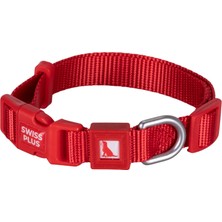 BloominBag Swissplus Urban Paws Köpek Tasması – Crimson Red | Ayarlanabilir, Dayanıklı, HAFIF-10MM