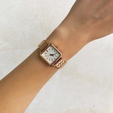 Oqqo Minimal Kare Rose Kadın Kol Saati