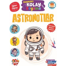 Etkinlikli Kolay Boyama -Astronotlar