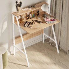 Ayz Piyano Çalışma Masası Oyuncu Masası Kahve Köşesi Makyaj Masası Çok Amaçlı Masa Beyaz - Çam