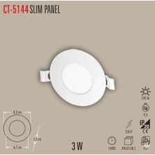 Cata CT-5144 3W Slim Panel Günışığı